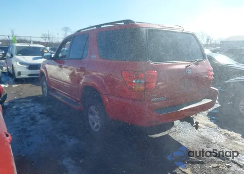 2001 Toyota Sequoia Sr5 V8 z USA, uszkodzony, nr VIN 5TDBT44A01S030320